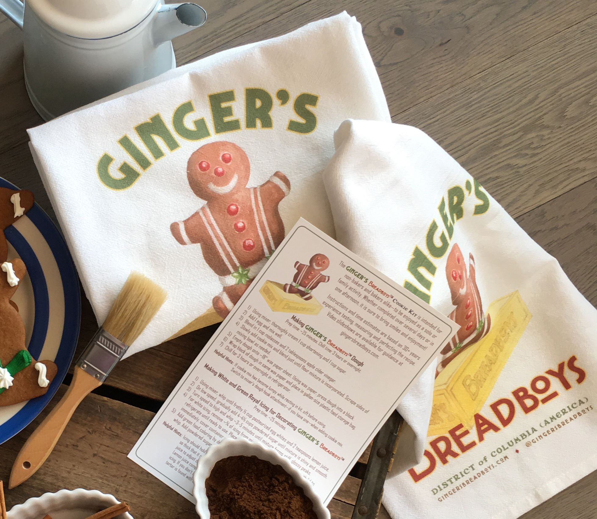 Flour Sack Kitchen Tea Towels from Ginger's Breadboys