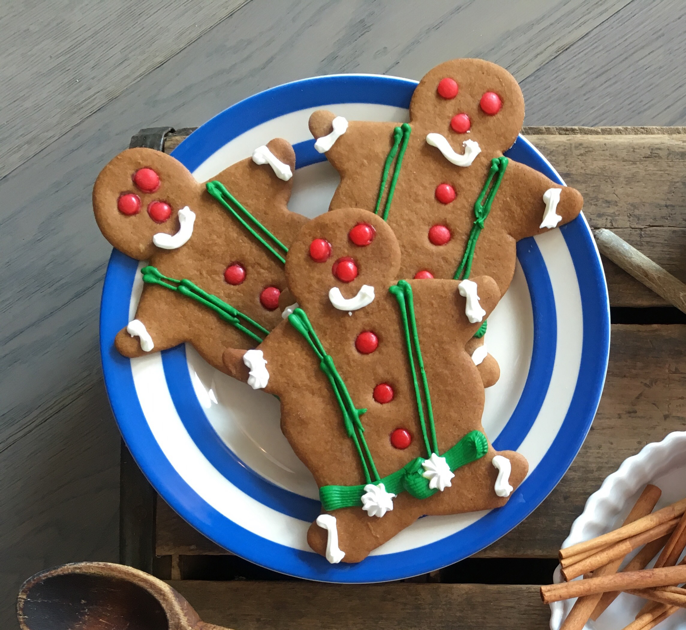 Gingerbread boy cookies from Ginger's Breadboys gingerbread kits